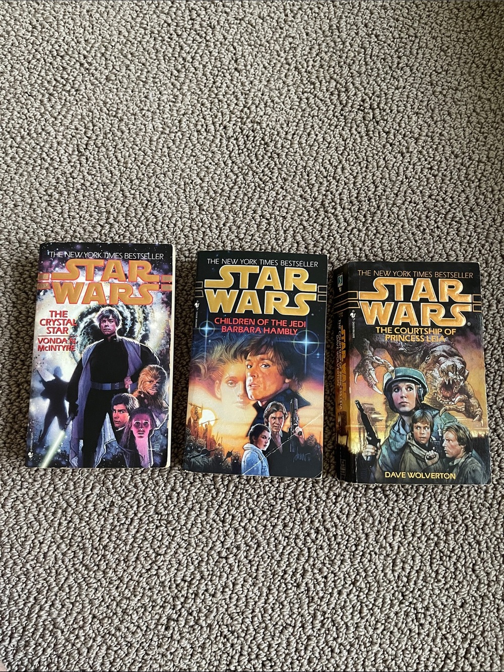 Star Wars Books Crystal Star, Children Of The Jedi, Courtship of Princess Leia